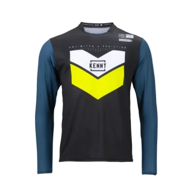 Kenny Racing Koszulka Rowerowa Mtb Model Prolight Lime/Black Czarny/Niebieski/Żółty/Biały Xl Kenny Racing Koszulka Rowerowa Mtb Model Prolight Lime/Black Czarny/Niebieski/Żółty/Biały Xl