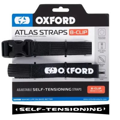 Pasy transportowe Atlas B-Clip 26mm x 1,2m czarne - Oxford Pasy transportowe Atlas B-Clip 26mm x 1,2m czarne - Oxford