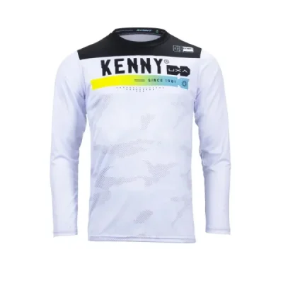 Kenny Racing Koszulka Rowerowa Mtb Model Elite Camo White Biały/Czarny S Kenny Racing Koszulka Rowerowa Mtb Model Elite Camo White Biały/Czarny S