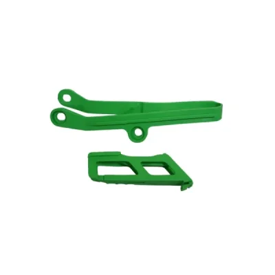 UFO KOMPLET ŚLIZG + PROWADNICA ŁAŃCUCHA KAWASAKI KXF 450 '24, ZIELONY (KA04767026,KA04766026) UFO KOMPLET ŚLIZG + PROWADNICA ŁAŃCUCHA KAWASAKI KXF 450 '24, ZIELONY (KA04767026,KA04766026)