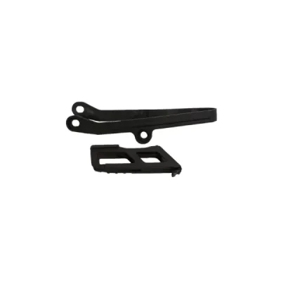 UFO KOMPLET ŚLIZG + PROWADNICA ŁAŃCUCHA KAWASAKI KXF 450 '24, CZARNY (KA04767001,KA04766001) UFO KOMPLET ŚLIZG + PROWADNICA ŁAŃCUCHA KAWASAKI KXF 450 '24, CZARNY (KA04767001,KA04766001)