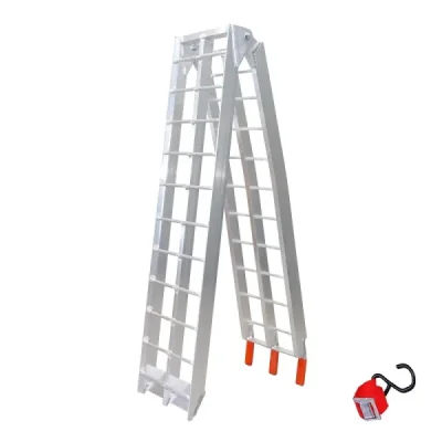 Rampa uniwersalna najazdowa aluminiowa kratownicowa motocykl/ATV 226x30,5cm max 340kg srebrna - Biketec Rampa uniwersalna najazdowa aluminiowa kratownicowa motocykl/ATV 226x30,5cm max 340kg srebrna - Biketec