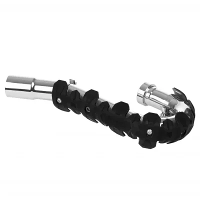 Osłona kolektora wydechu krótka 22 cm Polisport czarny (8483700001)