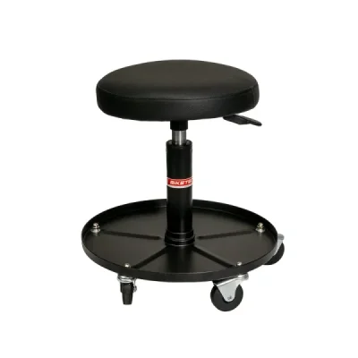 Krzesło warsztatowe Pro z siłownikiem i pojemnikiem na części Workshop Air Seat czarne - Biketec Krzesło warsztatowe Pro z siłownikiem i pojemnikiem na części Workshop Air Seat czarne - Biketec