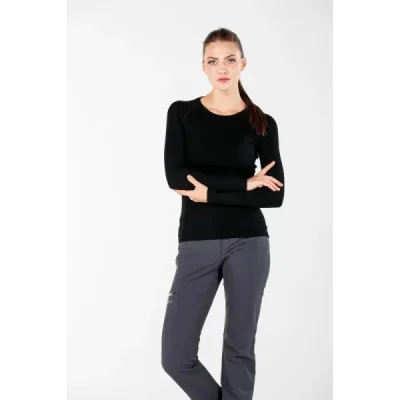Woolona Alize Koszulka Termoaktywna Damska Z Długim Rękawem (100% Wełny Merino) Czarny Xl Woolona Alize Koszulka Termoaktywna Damska Z Długim Rękawem (100% Wełny Merino) Czarny Xl