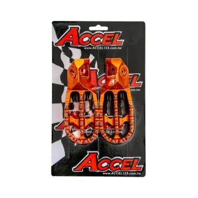 Podnóżki kierowcy, pomarańczowe, Accel FP25OR Podnóżki kierowcy, pomarańczowe, Accel FP25OR