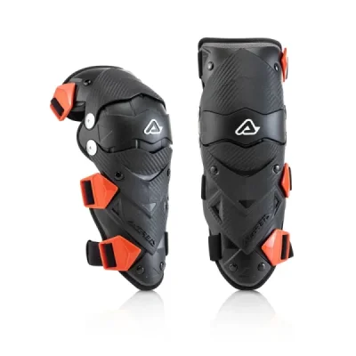 Acerbis Nakolanniki Ochraniacze Kolan Impact Evo Junior (Dziecięce) Czarny / Czerwony