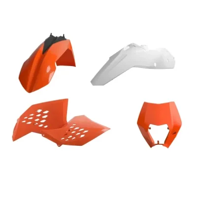 Zestaw plastików Body Kit Polisport pomarańczowy biały OEM - 91460 Zestaw plastików Body Kit Polisport pomarańczowy biały OEM - 91460