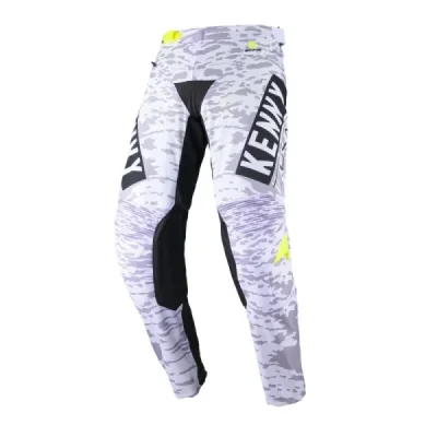 Kenny Racing Spodnie Cross/Enduro Model Performance Stone White Szary/Czarny/Żółty 28