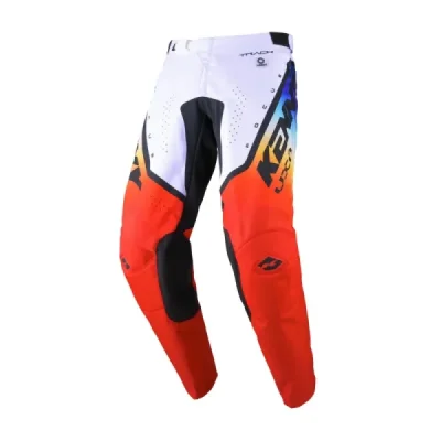 Kenny Racing Spodnie Cross/Enduro Model Track Focus Gradient Czerwony/Niebieski/Biały 36