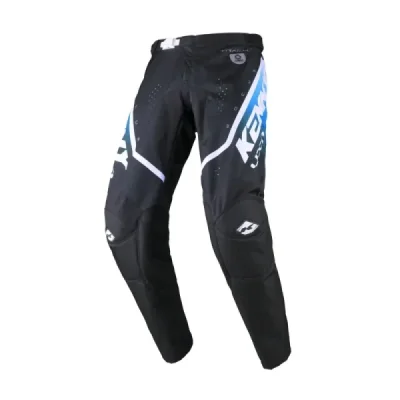 Kenny Racing Spodnie Cross/Enduro Model Track Focus Black/White Czarny/Biały/Niebieski 30