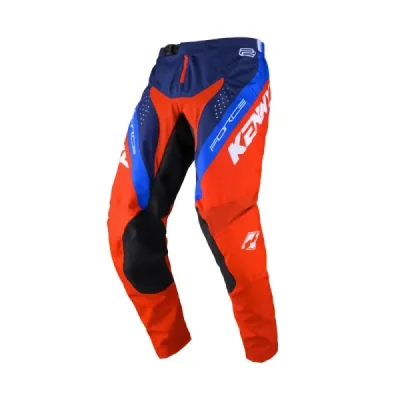 Kenny Racing Spodnie Cross/Enduro Model Force Red Czerwony/Niebieski/Biały 30