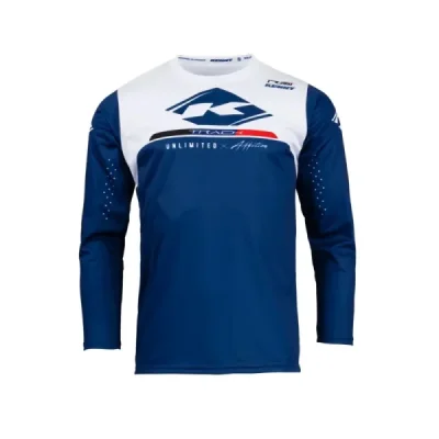 Kenny Racing Koszulka Cross/Enduro Model Track Raw Navy Niebieski/Biały S Kenny Racing Koszulka Cross/Enduro Model Track Raw Navy Niebieski/Biały S