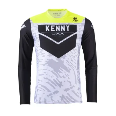 Kenny Racing Koszulka Cross/Enduro Model Performance Stone White Szary/Czarny/Żółty L Kenny Racing Koszulka Cross/Enduro Model Performance Stone White Szary/Czarny/Żółty L