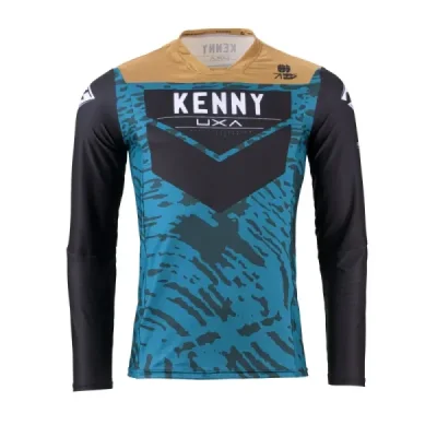 Kenny Racing Koszulka Cross/Enduro Model Performance Stone Blue Niebieski/Szary/Czarny Xxl