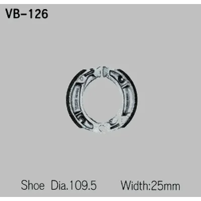 Szczęki hamulcowe Vesrah Honda XR 600R 85-90 XR 250R 84-91 (VB-126S) Szczęki hamulcowe Vesrah Honda XR 600R 85-90 XR 250R 84-91 (VB-126S)