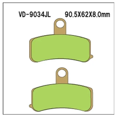 Klocki hamulcowe Vesrah  KH457 (2 szt.) (VD-9034JL)