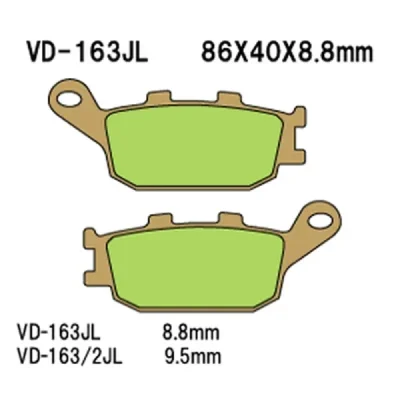 Klocki hamulcowe Vesrah  (VD-163JL)