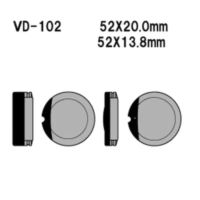 Klocki hamulcowe Vesrah (VD-102) Klocki hamulcowe Vesrah (VD-102)