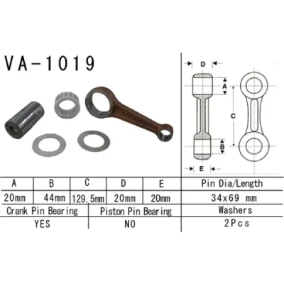 Korbowód Vesrah Honda TRX 500 FA FG 01-13 Fortrax Foreman Rubicon (VA-1019) Korbowód Vesrah Honda TRX 500 FA FG 01-13 Fortrax Foreman Rubicon (VA-1019)