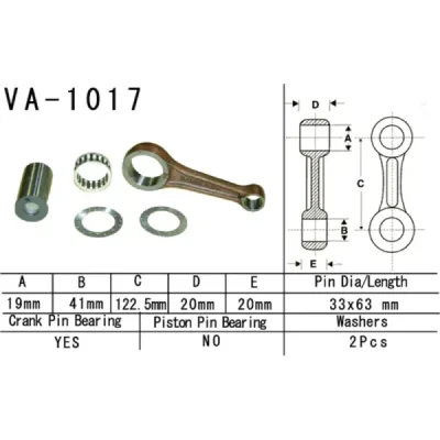 Korbowód Vesrah Honda TRX 450 (95-01) (VA-1017) Korbowód Vesrah Honda TRX 450 (95-01) (VA-1017)