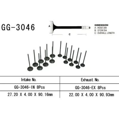 Zawór wydechowy Vesrah  (GG-3046-EX)