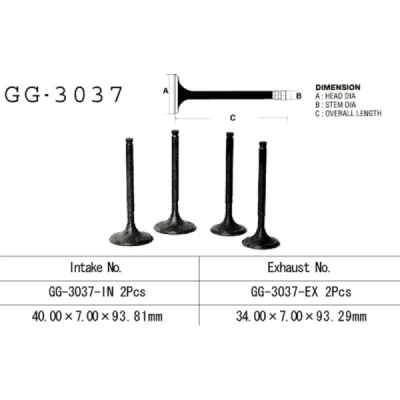 Zawór ssący Vesrah  (GG-3037-IN)