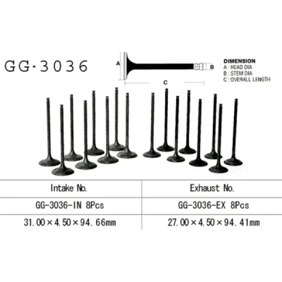 Zawór ssący Vesrah  (GG-3036-IN)