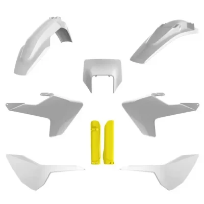 Zestaw plastików Body Kit Polisport biały żółty OEM - 91504 Zestaw plastików Body Kit Polisport biały żółty OEM - 91504