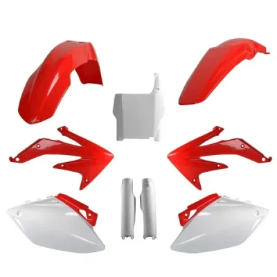 Zestaw plastików Body Kit Polisport czerwony biały OEM - 91542 Zestaw plastików Body Kit Polisport czerwony biały OEM - 91542