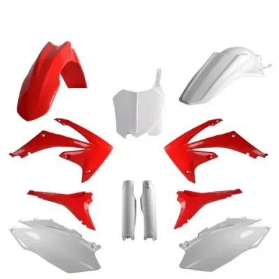 Zestaw plastików Body Kit Polisport czerwony biały OEM - 91525 Zestaw plastików Body Kit Polisport czerwony biały OEM - 91525