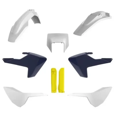 Zestaw plastików Body Kit Polisport biały niebieski OEM - 91503 Zestaw plastików Body Kit Polisport biały niebieski OEM - 91503