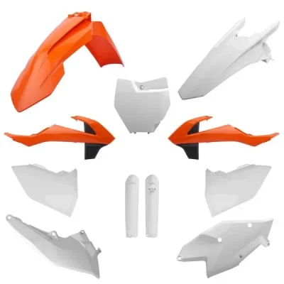 Zestaw plastików Body Kit Polisport pomarańczowy czarny biały OEM - 91452 Zestaw plastików Body Kit Polisport pomarańczowy czarny biały OEM - 91452