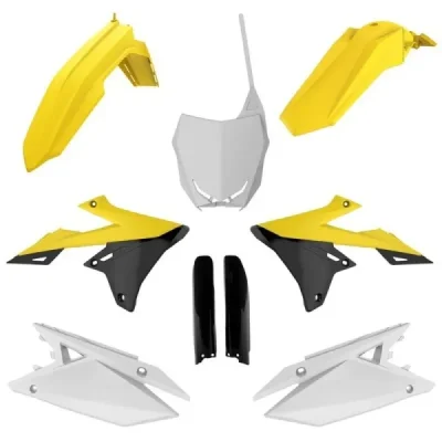 Zestaw plastików Body Kit Polisport żółty biały czarny OEM - 91427 Zestaw plastików Body Kit Polisport żółty biały czarny OEM - 91427
