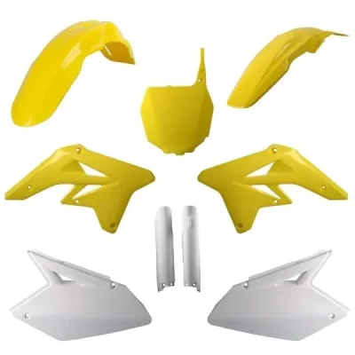 Zestaw plastików Body Kit Polisport żółty biały - 91423 Zestaw plastików Body Kit Polisport żółty biały - 91423