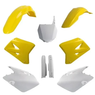 Zestaw plastików Body Kit Polisport żółty biały - 91420 Zestaw plastików Body Kit Polisport żółty biały - 91420