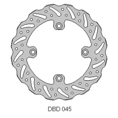 Tarcza hamulcowa Delta Braking DBD045G tył (ONL_DBD045G)