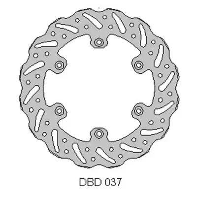Tarcza hamulcowa Delta Braking DBD037G tył (ONL_DBD037G)