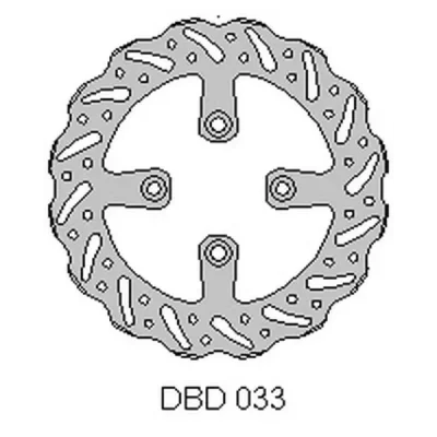 Tarcza hamulcowa Delta Braking DBD033G tył (ONL_DBD033G)