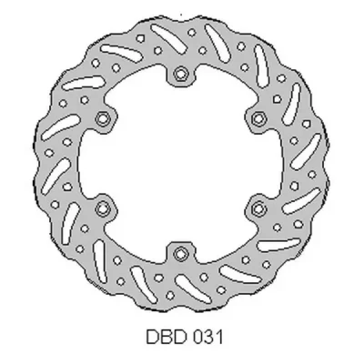 Tarcza hamulcowa Delta Braking DBD031G tył (ONL_DBD031G)