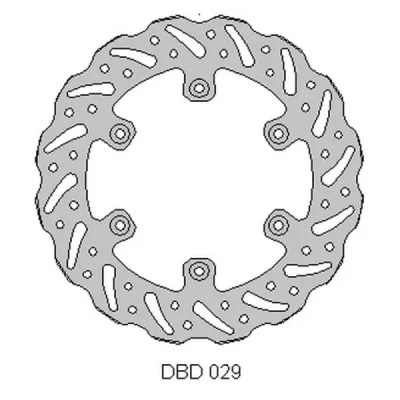 Tarcza hamulcowa Delta Braking DBD029G tył (ONL_DBD029G)