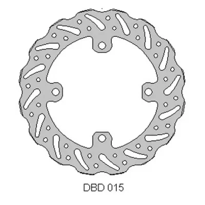 Tarcza hamulcowa Delta Braking DBD015G tył (ONL_DBD015G)