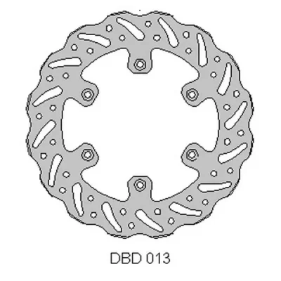 Tarcza hamulcowa Delta Braking DBD013G tył (ONL_DBD013G)