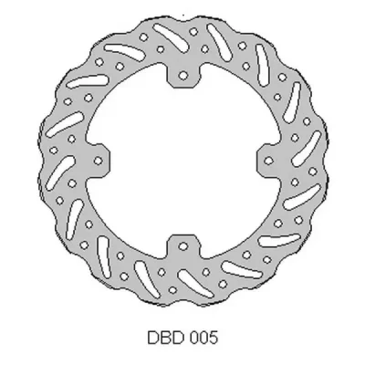 Tarcza hamulcowa Delta Braking DBD005G tył (ONL_DBD005G)