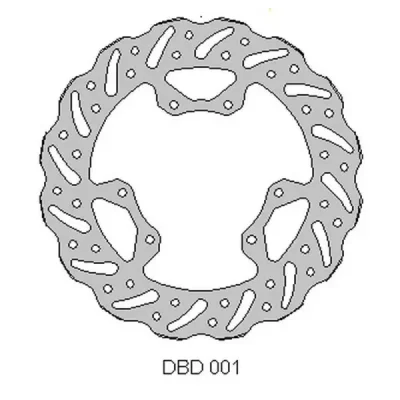 Tarcza hamulcowa Delta Braking DBD001G przód (ONL_DBD001G)
