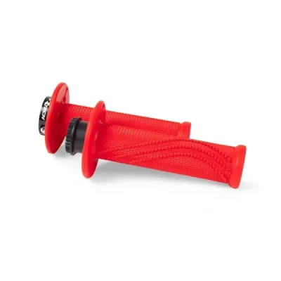 Manetki Racetech R20 lock-on czerwony neon + 8 adapterów rolgazu (MPRRF000020)