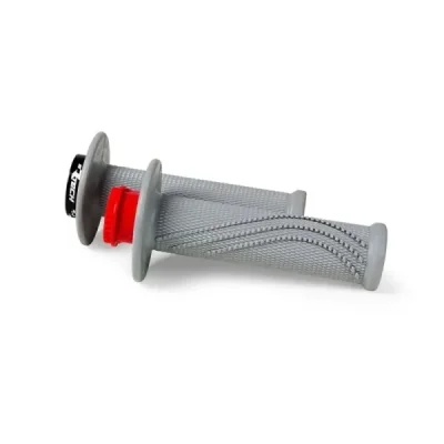 Manetki Racetech R20 lock-on Beta szary + 3 adaptery rolgazu (MPRGRBETA20)