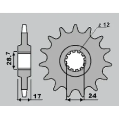 Zębatka przód Grosskopf 295 15z JTF295.15 (29515G) Zębatka przód Grosskopf 295 15z JTF295.15 (29515G)