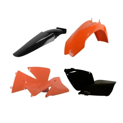 Zestaw plastików Body Kit Polisport pomarańczowy czarny (90101) Zestaw plastików Body Kit Polisport pomarańczowy czarny (90101)