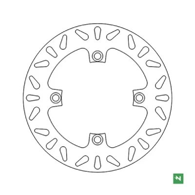 Tarcza hamulcowa tylna CBF 500/600/1000 CBR 600F 11-13 CBF1000 '06-'16 240x116x5 4x10,5mm - NEWFREN